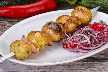 Картофель с курдюком 