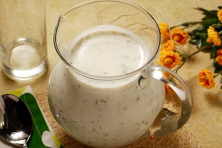 Довга по-азербайджански (суп кисломолочный)