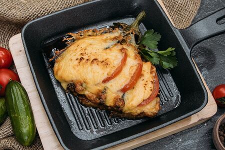 Баклажаны запеченные с сыром