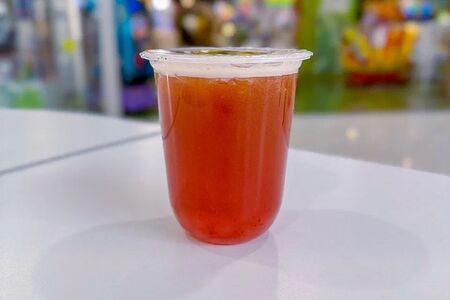 Баббл ти Клубника-персик чай