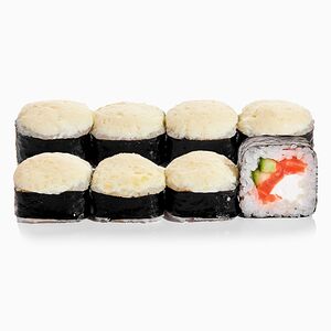 Запеченный ролл с лососем