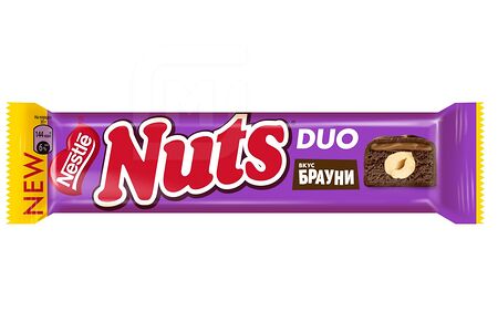 Nuts duo Батончик шоколадный с фундуком брауни