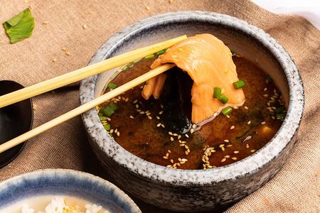 Мисо с лососем 