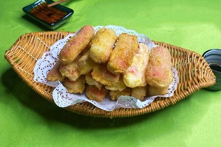 Крабовые палочки в сухарях