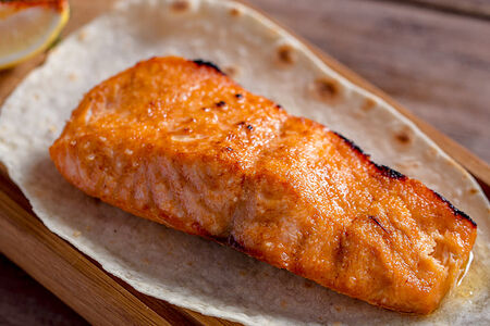 Лосось на углях