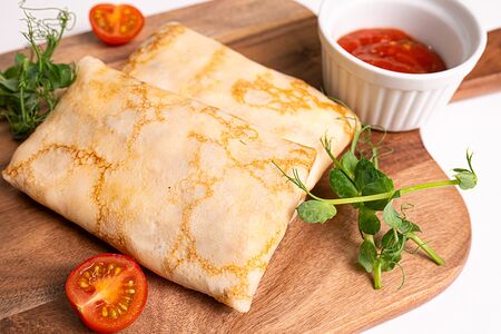 Блинчик с ветчиной и сыром 