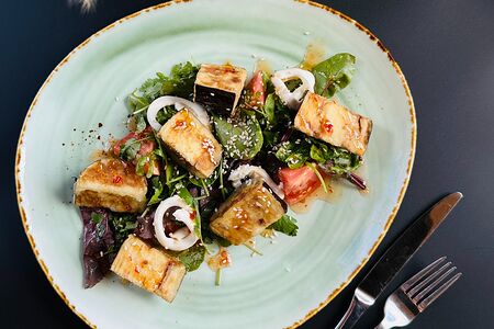 Салат из хрустящий баклажанов