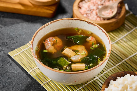 Мисо суп с креветками