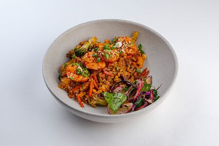 Тяхан с креветками