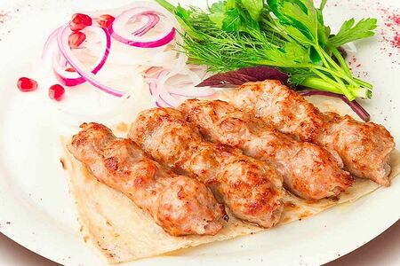 Люля кебаб из свинины с говядиной /Lulya kebab from pork with beef