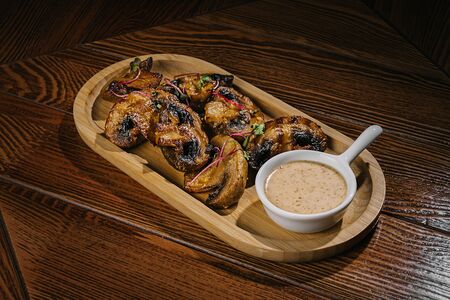 Шампиньоны гриль