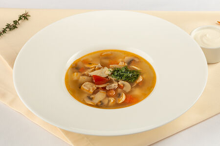 Грибовница из шампиньонов со сметаной