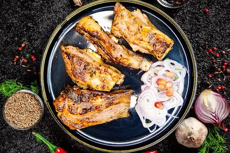 Шашлык из бараньих рёбрышек