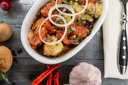 Салат из печеных овощей