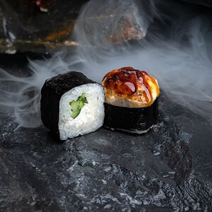 Запеченный с креветкой