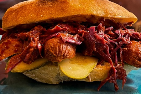 Чиаба с сосиской