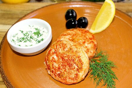 Натуральные рыбные котлетки из форели и судака