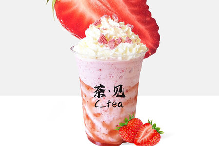 Клубничный фраппе