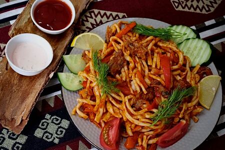 Лагман жареный