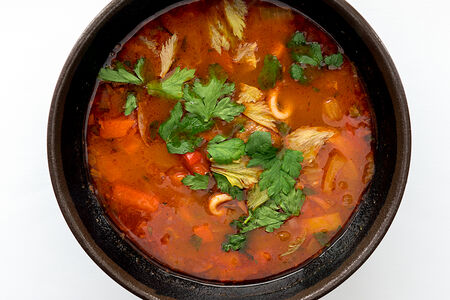 Узбекский лагман с бараниной