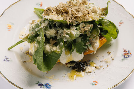 Запеченная тыква с черным трюфелем