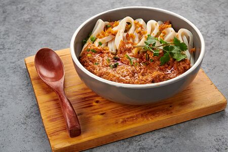 Донбури с кальмарами на гриле