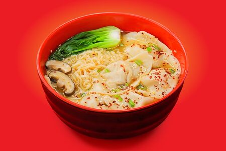 Нео куриный Гедза нудлс-суп веганский