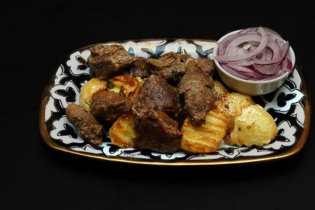 Казан-кебаб с бараниной