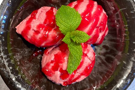 Сорбет из малины