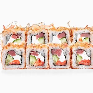 Ролл с лососем и тунцом 