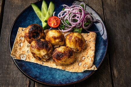 Грибы на углях