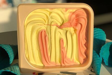 Мороженое Арбуз-дыня в мини-ванне