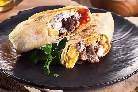 Шаверма со свининой по-корейски