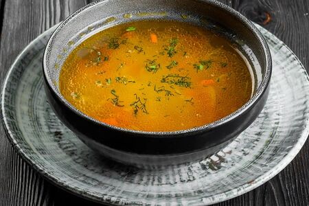 Куриный суп с домашней лапшой