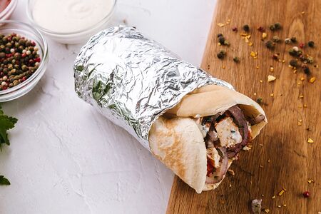 Шаверма в пите со свининой