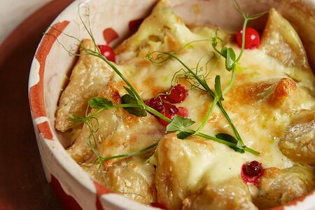 Кундюмы с уткой и клюквой