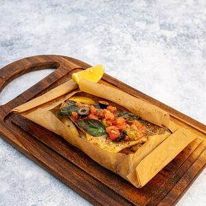 Филе радужной форели в пергаменте