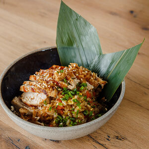 Цыпленок Терияки с кантонским рисом