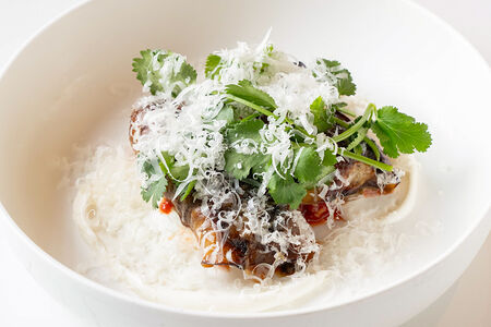 Каннеллони из баклажана с ягненком и мацони