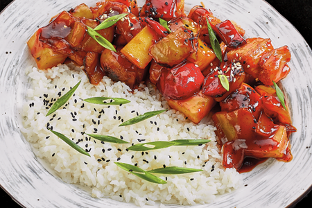 Куриное филе в кисло-сладком соусе