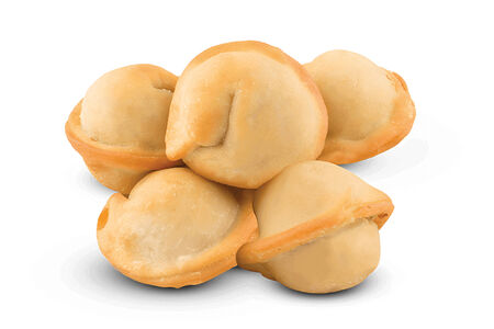 Жареные пельмени