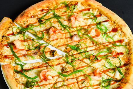 С тигровыми креветками