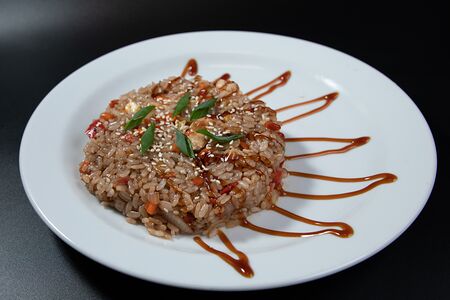 Тяхан с курицей