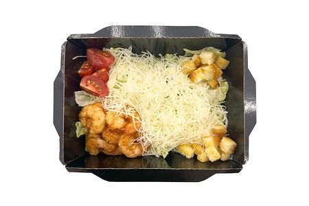 Салат Цезарь с креветками