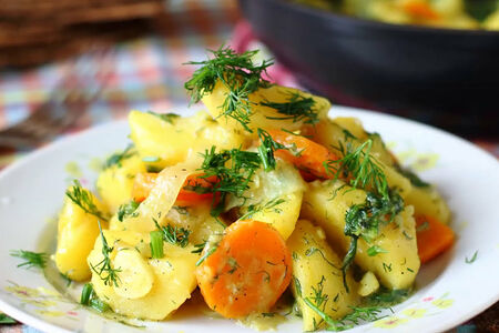 Картофель тушёный