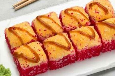 Запеченный сырный с крабом