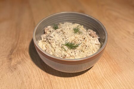 Феттуччине Курица и грибы