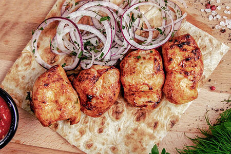 Шашлык из нежнего филе куриной грудки