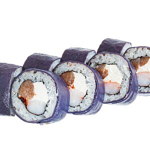 Ролл с копченой грушей и креветкой