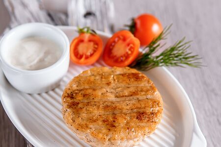 Котлета куриная с зеленью